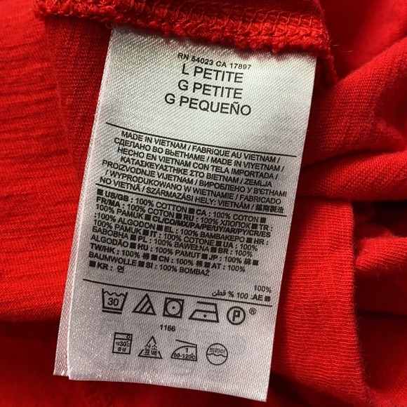 BANANA REPUBLIC Red Dress Size: Large/Petite - Picture 14 of 17